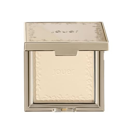 Jouer Soft Focus Hydrate plus Set Powder Talcfree Vegan Lightweight Setting Powder With Hyaluronic Acid Vitamin E And Allantoin Universal Translucent Finish Limited Edition Design And Pink Pouch