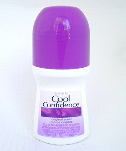 Avon Cool Confidence Rollon Antiperspirant Deodorant Original 1.7 Fl. Oz. 2 Pack