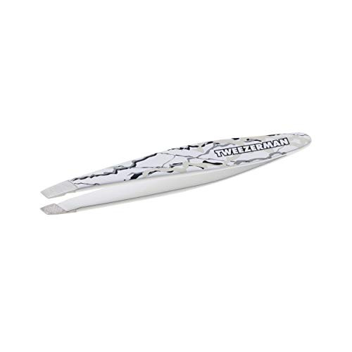 Tweezerman Mini Slant Tweezer Tweezers For Eyebrows Travel Tweezers For Eyebrows Facial Hair Ingrown Hair Marble