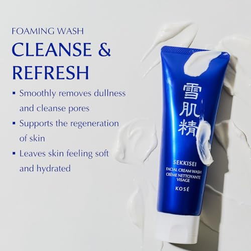 Sekkisei Cleanse Duo Bundle Treatment Cleansing Oil And Facial Cream Wash Face Cleanser Kit 5.4 Oz 4.5 Oz