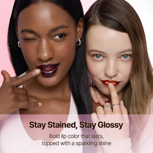 Peripera Bundle Peel Off Lip Stain 02 Dear Rose plus Ink Glasting Lip Gloss 06 Made It