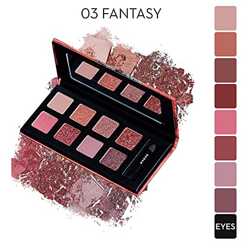 Sugar Cosmetics Blend The Rules Eyeshadow Palette 03 Fantasy Mauve Long Lasting Smudge Proof Paraben