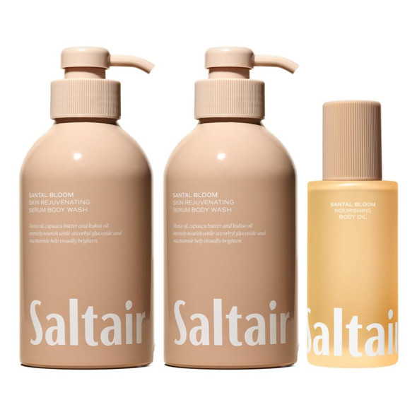 Saltair Santal Bloom Body Care Setshower Gel And Body Oil3 Piece Kitcoordinated Cleansing And Postbath Hydration Regimen With A Gentle Lather And Botanical Finish