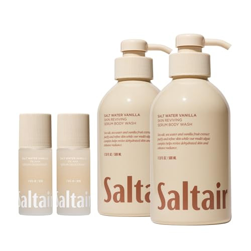 Saltair Body Care Bundlebody Wash plus Deodorantsalt Water Vanillacoordinated Regimen For Freshfeeling Underarms Gentle Cleansing And Smooth Daily Formulas