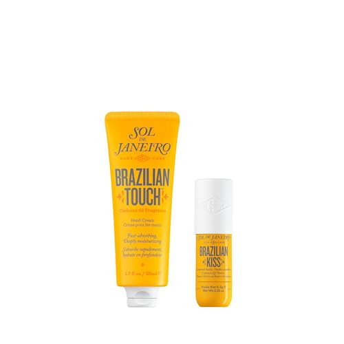 Sol De Janeiro Brazilian Touch Hand Cream plus Brazilian Kiss Cupuacu Lip Butter Travel Size Duo Exclusive
