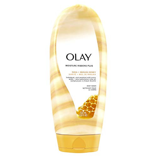 Olay Moisture Ribbons Plus Shea plus Manuka Honey Body Wash 18 Ozpack Of 4