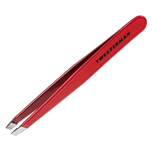 Tweezerman Stainless Steel Slant Signature Red Tweezer