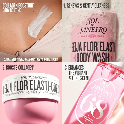 Sol De Janeiro Beija Flor Elasticream And Body Wash Duobeija Flor Shower Bundlecheirosa 68 Scent