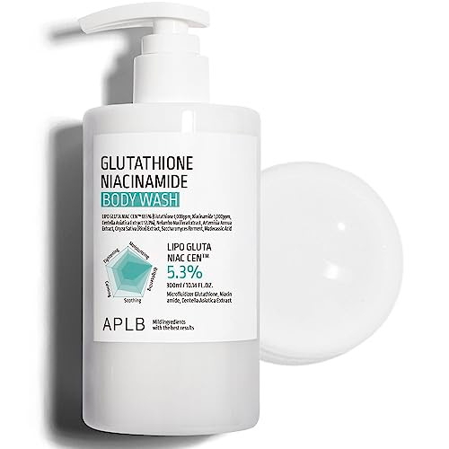 Aplb Glutathione Niacinamide Body Washlipo Gluta Niac Cen 5.3% Korean Skincare Gentle Ingredients For The Safety Of Your Skin Long Lasting Deep Moisture For Soft Skin 10.14 Fl.Oz