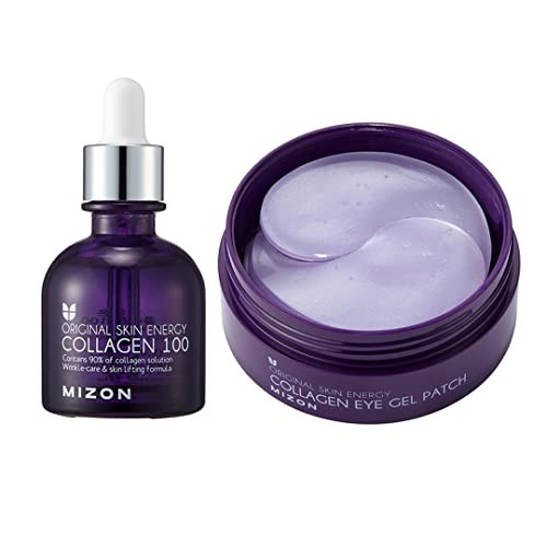 Mizon Marine Collagen Eye Patch 100 Ampoule Reduces Wrinkles Improves Elasticity Hydrates Skin