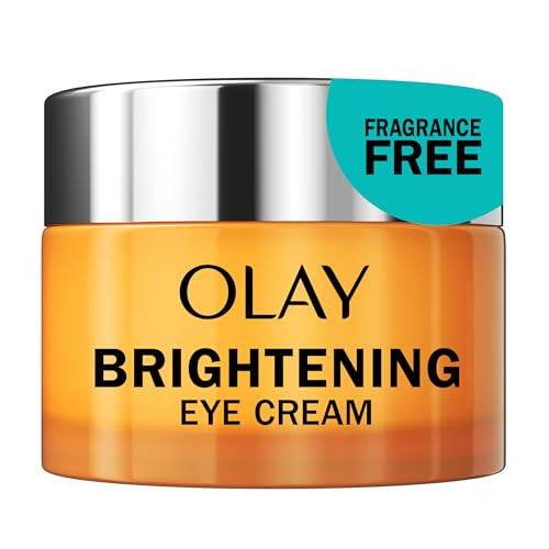 Olay Brightening Eye Cream With Vitamin C Fragrancefree Hydrating Under Eye Cream For Dark Circles And Dull Skin Lightweight Eye Cream With Peptides And Vitamin B3 0.5 Oz