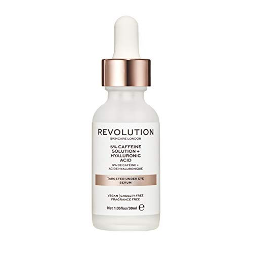 Revolution Beauty London Revolution Skincare Targeted Under Eye Serum 5% Caffeine Clears Blemishes Exfoliates The Skin And Reduces Blackheads Vegan And Cruelty 250Ml
