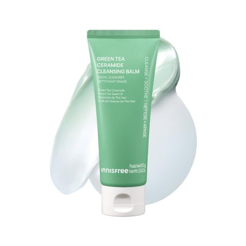 Innisfree Green Tea Ceramide Cleansing Balm For Korean Double Cleansemelts Away Waterproof Makeup Sunscreen And Daily Impuritieshydrates And Strengthens Moisture Barriermess Tube