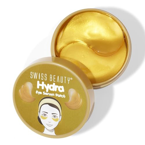 Swiss Beauty Hydra Anti Wrinkle Eye Serum Patch Treats Dark Circles Fine Lines And Wrinklesenriched With Collagen And Aloe Vera Extractshade Gold 60 Pcs