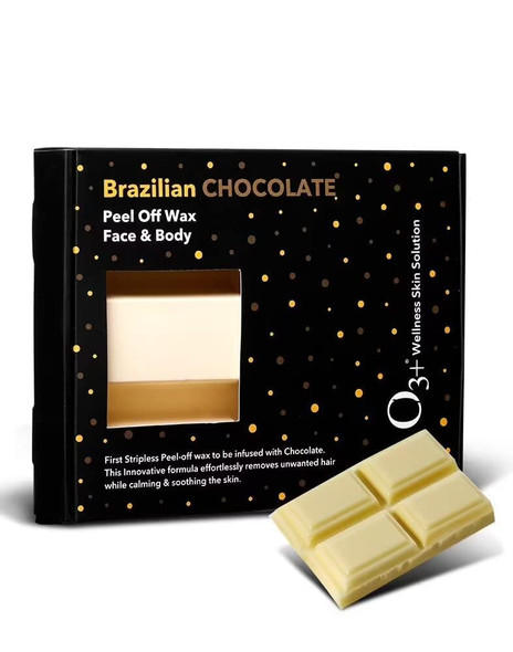 O3plus Brazilian Chocolate Stripless Peel Off Wax330G