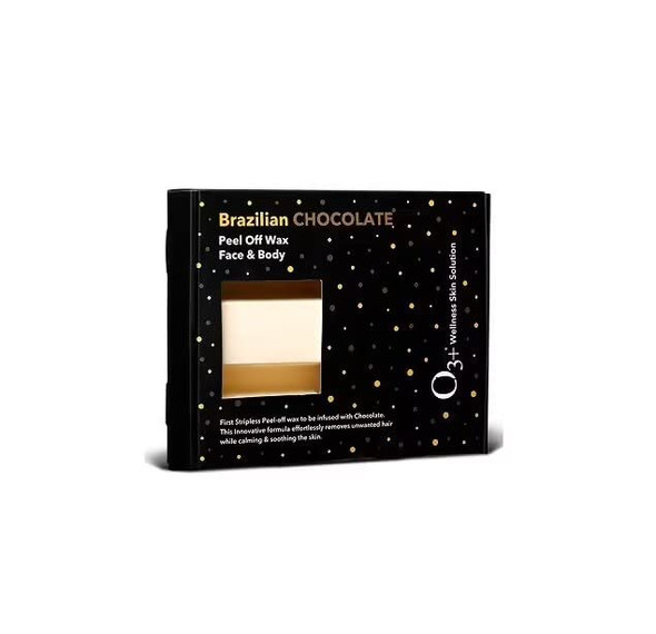 O3plus Brazilian Chocolate Stripless Peel Off Wax330G