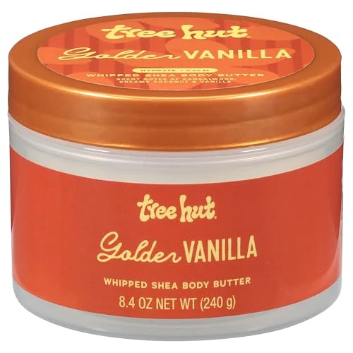 Tree Hut Golden Vanilla Whipped Body Butter With Shea Butter 8.4 Ozwhipped Shea Body Butter Longlasting Hydration For Soft Smooth Skin Essential Body Care Lightweight Moisturizer