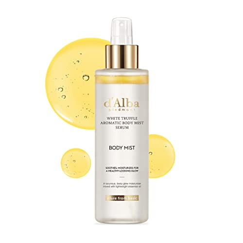 DAlba Piedmont Dalba Piedmont Italian White Truffle Aromatic Body Mist Serum Glowy Hydrating Body Serum Spray Goto Body Mist For Dry And Damaged Skin Romantic Fragrance Korean Skin Care 6.08 Fl Oz.