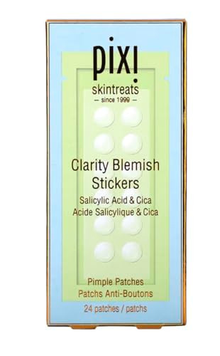 Pixi Clarity Blemish Stickerspimple Patches With Salicylic Acid Green Tea And Cica For Clear And Balanced Skintranslucent And Gentleonthego Spot Treatment24 Patches