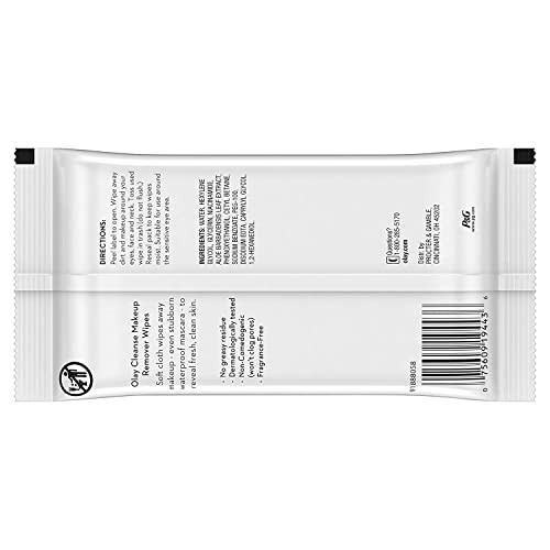 Olay Makeup Remover Towelettes Fragrance 25 Count 6 Pack