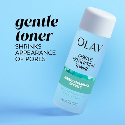 Olay Gentle Exfoliating Toner Fragrance Pore Treatment Face Cleanser Unclogs And Diminishes The Appearance Of Pores 4.1 Fl Oz