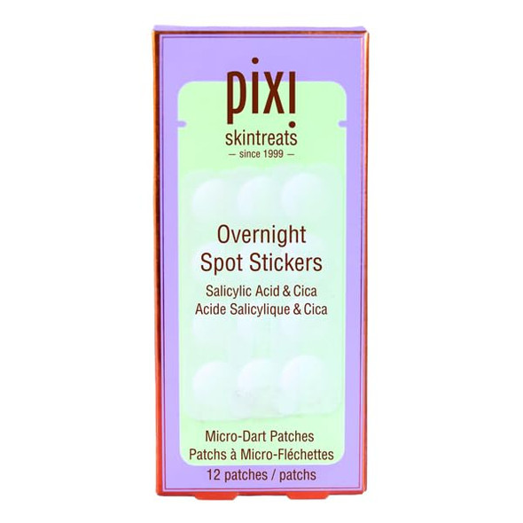 Pixi Beauty Overnight Spot Stickerspimple Patches With Salicylic Acid Tea Tree And Cica For Clear And Purify Skin While You Sleeptranslucent And Gentleonthego Spot Solution12 Patches