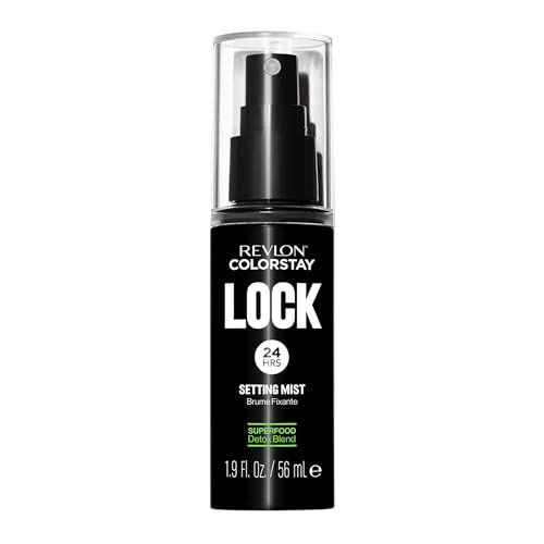 Revlon Colorstay 24 Hr Lock Setting Mist Keeps Face Makeup From Melting And Fading Mattifying Blurring And Oil Absorbing Spray Transferproof And Mask Friendly 1.9 Fl Oz