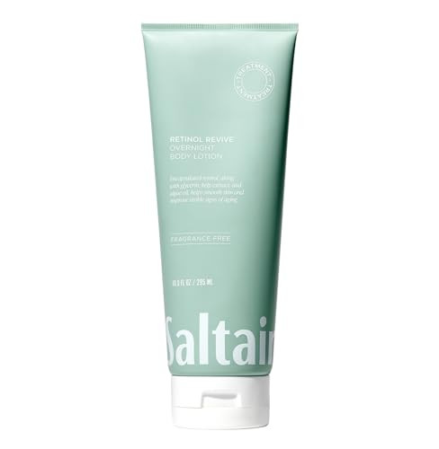 Saltair Retinol Revive Night Lotion Dualaction Retinol Body Lotion For Smoother Firmer Looking Skin Hydrating Moisturizer With Kelp Allantoin And Glycerin Pump Bottle 10 Oz