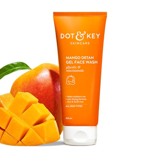 Dot and Key Dot And Key Mango Gel Face Wash Gentle Cleansing Face Wash For Daily Use3.38 Fl Oz