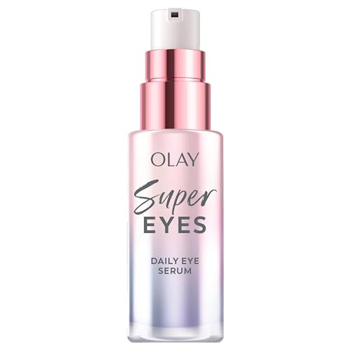 Olay Super Eye Serum Vitamin C Caffeine Niacinamide Amino Peptide Aloe Vera Brightens Dark Circles Antiwrinkle Antiaging Brightening Smooths Fine Lines Firming Hydrating 0.45 Oz