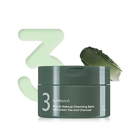 Numbuzin No.3 Pore And Makeup Cleansing Balm With Green Tea And Charcoalquick And Easy Cleansing Reduces Blackheads No Fragrance 2.99 Oz