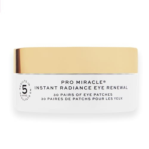 Revolution Beauty London Revolution Pro Miracle Radiant Eyes Renewal Patcheshydrating And Cooling Under Eye Patches With Collagen And Caffeine Vegan And Crueltyfree