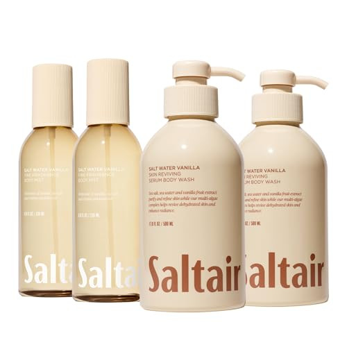 Saltair Body Care Bundlebody Wash plus Body Mistsalt Water Vanillacoordinated Formulas For Comfortable Daily Care Easy Layering And A Softfeeling Finish
