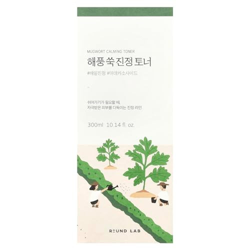 Round Lab Mugwort Calming Tonerredness Calming Provide A Skin Refresh Madecassoside Soothing Water Type Toner 10.1Fl.Oz