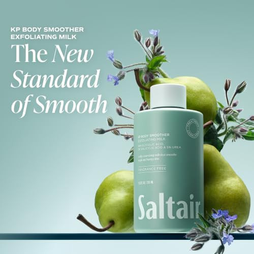 Saltair Kp Body Milk Aha Bha Milky Toner To Visibly Smooth Rough And Bumpy Skin 10% Glycolic 2% Salicylic Acid Chemical Body Exfoliator Softening Moisturizing Formula With Urea 10Oz