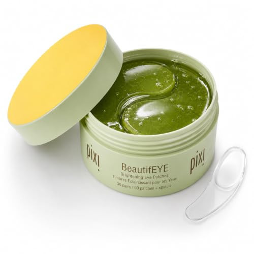 Pixi Beautifeye Hydrogel Undereye Patchesbrightening Eye Patches For Dark Circlestreat Uneven Under Eyes plus Dullnessvit C Niacinamide60 Patches