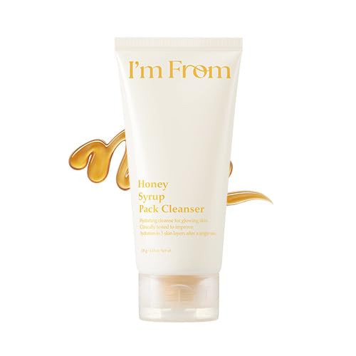 IM From Im From Honey Syrup Pack Cleanser Masktofoam Hydrating Cleanser With Honey And Dewy Glow Moisturerich Facial Cleanser Korean Skin Care 4.06Fl.Oz