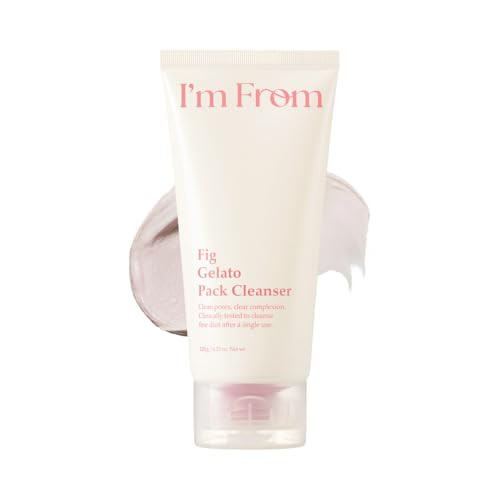 IM From IM From Fig Gelato Pack Cleanser Pore Clay Mask Mud Pore Cleansing And Gentle Exfoliation Creamtofoam Washoff Pack Cleanser For All Skin Types Korean Skincare 4.06Fl.Oz