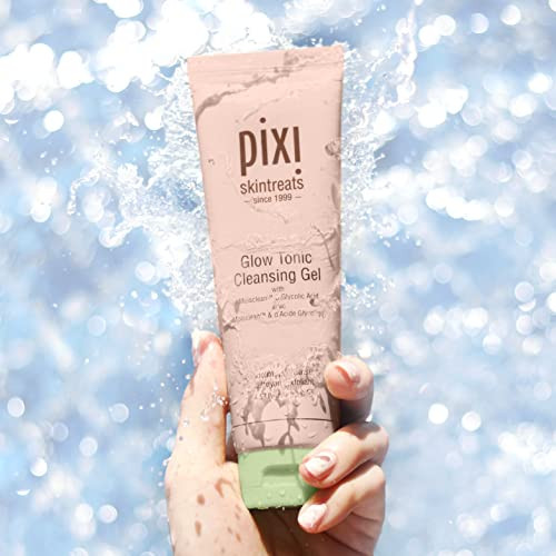 Pixi Glow Tonic Cleansing Gelglycolic Acid Facial Cleansergently Exfoliates Tones And Energizes Skinwith Ginseng Aloe And Horse Chestnut4.57 Fl Oz 135Ml
