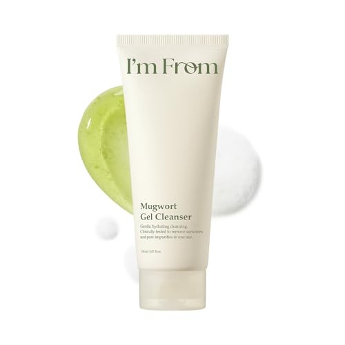IM From IM From Mugwort Gel Cleanser Gentle Geltofoam Cleanser Calming And Hydrating Facial Cleanser All Skin Types Vegan Korean Skin Care 5.07Fl.Oz