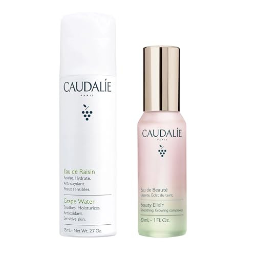 Caudalie Beauty Elixir Face Mist And Grape Water Face Mist Travelsized Duo
