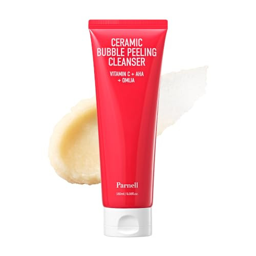 Parnell Aha Omija Bubble Peeling Cleanser 2In1 Exfoliating And Pore Cleansing Foamsebum Control Gommage Texturesmooth Clear Look Kbeauty 6.08 Fl Oz