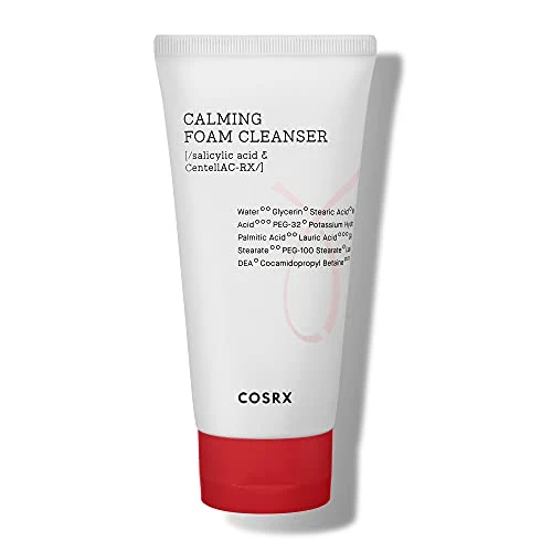 Cosrx Ac Collection Calming Foam Cleanser salicylic Acid Acne Cleanseranimal Testing Paraben Korean Skin Care 150Ml 5.07 Fl.Oz