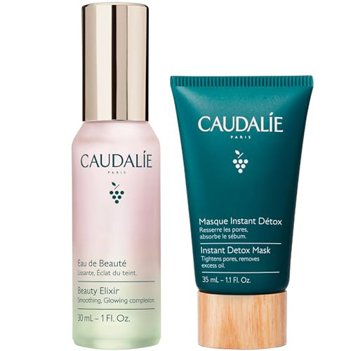Caudalie Beauty Elixir Face Mist And Instant Detox Mask Travelsized Duo