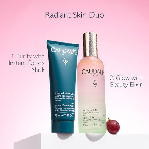Caudalie Beauty Elixir Face Mist And Instant Detox Mask Travelsized Duo