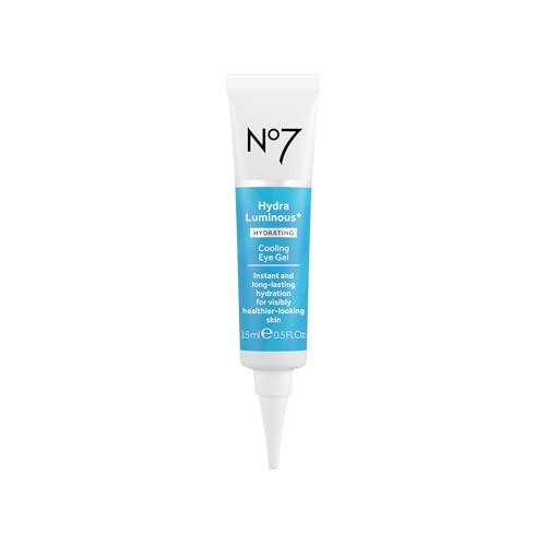 No7 Hydraluminousplus Cooling Under Eye Gel Hydrating Eye Gel To Smooth Dry Fine Lines With Hyaluronic Acid And Vitamin B3 Niacinamide Reveals Visibly Healthierlooking Skin 0.5 Fl Oz