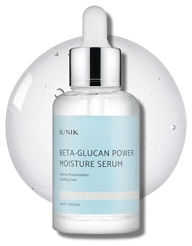 Iunik Betaglucan 2Step Moisture Routine Set Intense Hydration Serum plus Daily Moisture Cream For Dry Sensitive And Mature Skinvegan Korean Skincare