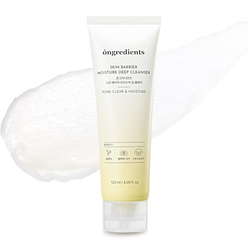 Ongredients Skin Barrier Moisture Deep Cleanserdaily Face Wash For All Typescentella Peptide Aha Lha Hydrating Soothing Pore Tighteningvegan Korean Skin Care 4.06 Fl Oz