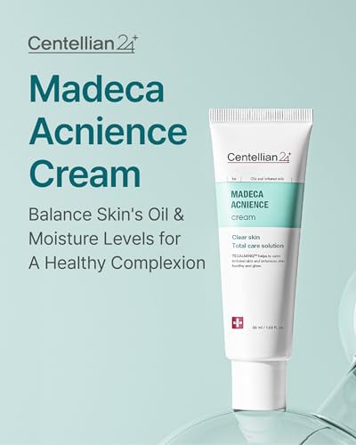 Centellian 24 Madeca Acnience Cream Revitalizing And Hydrating Blemish Care Cream Balances Oil And Moisture Noncomedogenic Low Irritation Korean Skin Care. Centella Asiatica Extract 1.69Fl Oz