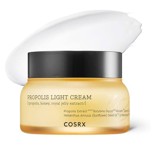 Cosrx Full Fit Propolis Light Cream Propolis 64.5% Hydrating Daily Day And Night Moisturiser Korean Skin Care Not Tested On Animals 2.19 Fl.Oz 65Ml